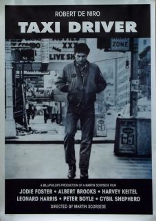 taxi driver 25x35 movie poster robert deniro one day shipping