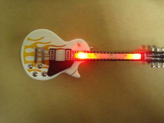 Refillable Gibson Les Paul Guitar Lighter with Flashing LED Lights 