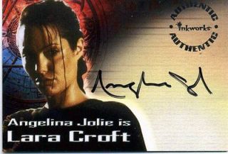Tomb Raider Angelina Jolie Auto Card A1