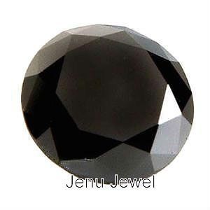 01CT LOVELY DIMOAND MOISSANITE JET BLACK ROUND OPAQUE FOR PROMISE 