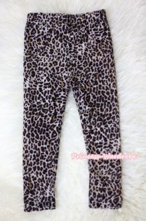 Baby Girl Leopard Print Trousers Legging Slacks Accessory For 