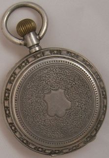 louis jacot small pocket watch 35 5 mm silver case