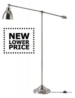 BAROMETER Floor Reading Lamp Nickel Plated or Red From IKEA (NEW)