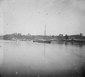 Belle Plain, Virginia. General view 1864 May 17. Vintage Black & White 