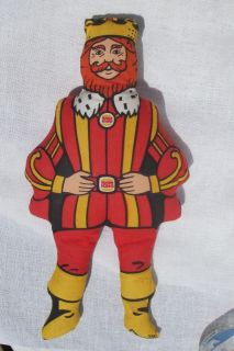 VINTAGE BURGER KING 14 INCH STUFFED DOLL MADE IN THE USA ( CIRCA 
