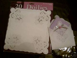 paper doilies 10 square wedding bridal table decorate time left