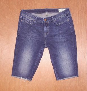 Womens All Saints Spiatalfields Cut off Bermuda jean shorts size 29