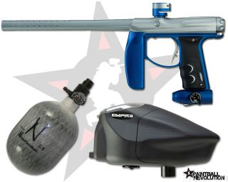 Empire Axe Paintball Marker / Gun Package   Blue w/ Z2 Prophecy 