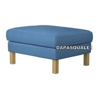 ikea karlstad slipcover footstool korndal blue new from canada time