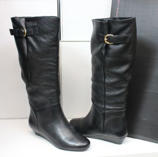 steven by steve madden intyce black leather tall boots new
