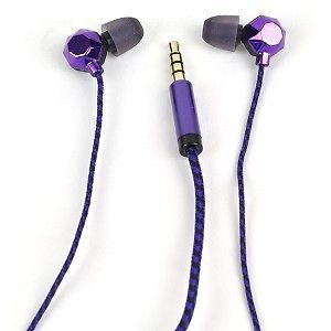 Altec Lansing MZX436 Earbud Stereo Headphones w/Inline Mic Violet 