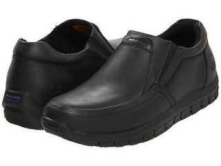 SKECHERS WORK MAGMA MENS SLIP ON LEATHER WORK SHOES ALL SIZES