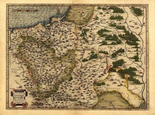 a1 colour poland lithuania west russia old antique map from united 