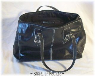   Black Faux Leather Purse Reaction by Kenneth Cole Adjustable Strap