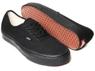   Vans Authentic Black/Black Mono Shoes Lace Up VN 0EE3BKA Unisex BNIB