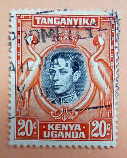 Kenya Uganda Tanganyika 1938 KGVI 20c. SG#139A SC#74D — Used Stamp