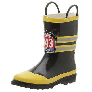 Western Chief   Kids FDUSA Fireman Rain Boots size 11 Boys Rubber 