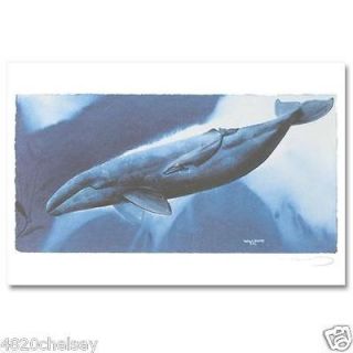 Wyland Gray Whale Waters Limited Edition Lithograph Numbered Signed 