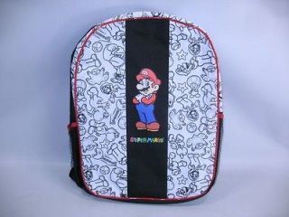 NWT Super Mario Nintendo Kids School Backpack 16 Coloring Boys Girls 