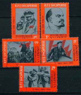 Albania Russian Communist Leader Lenin 100 Ann very rare set 1970