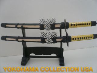 japanese samurai sword letter opener double w stand one day