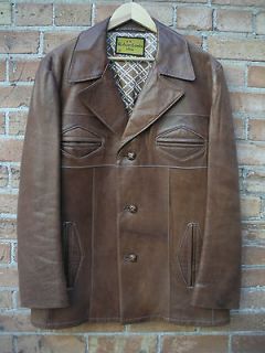Vintage 46 Mens A Robert Lewis Idea Soft Supple Leather Jacket
