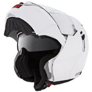 Caberg Justissimo GT White Flip Up Motorcycle Helmet Blue Tooth Ready 