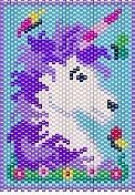 unicorn and butterflies be aded banner pattern 
