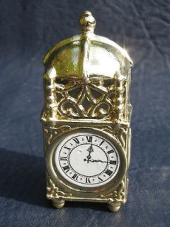 beautiful brass plated miniature carriage clock  1