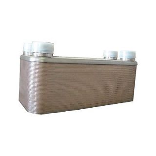 Outdoor Wood Furnace Boiler Brazed Plate Heat Exchanger 100 Plate