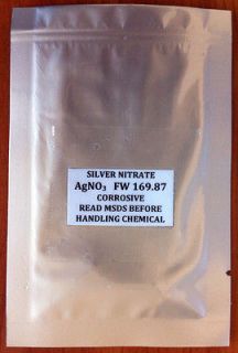 BEST DEAL$ Silver Nitrate ACS Chemical Reagent 99+% Pure, Five 5 