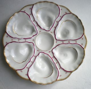rare antique limoges haviland oyster plate french majolica from france