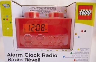 lego brick alarm clock radio new nib 