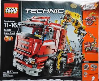 Lego 8258 Technic Motorized Crane Truck 1877 Pieces New & Sealed 