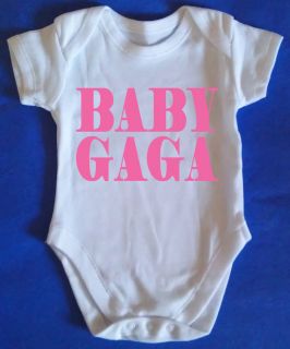 BABY LADY GAGA Baby Vest Grow Body Suit Baby Clothes cute kids vest 