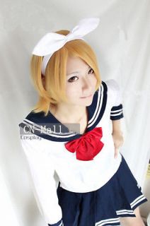 New Kagamine Rin / Len Cosplay Short Yellow Wig Party Hair