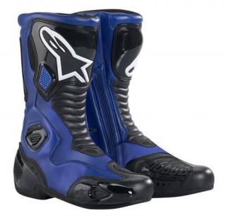 Mens Alpinestars S MX 5 Motorcycle Riding Boot Blue Black NEW Sale 