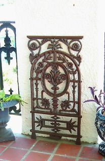 Cast Iron Floral Architectural Garden Window Wall Door Gate Fence 