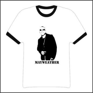 floyd mayweather boxing red ringer t shirt