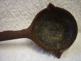 Cast Iron LEAD MELTING LADLE for making bullets or lead toy soldiers