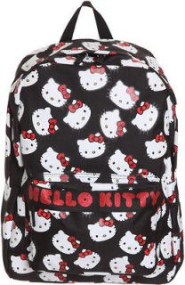   Hooded BACKPACK Bag NWT New Anime Sanrio Faces Multi Face Loungefly