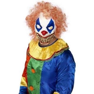 adult evil clown mask halloween fancy dress costume