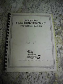 Vintage Bally Midway Upn Down Operation Service Repair Manual Arcade 