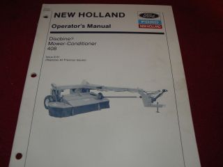 new holland 408 discbine operator s manual 