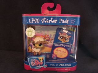 Littlest Pet Shop LPSO Starter Pack Online Woolma OChic NEW IN BOX
