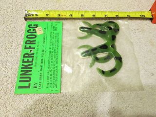 nip rare lunker frog plastic frog by bass baby lures
