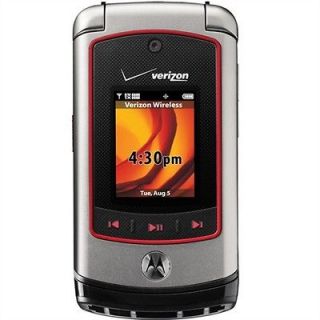 Verizon Motorola V750 Cell Phone Silver/Dark Grey CDMA Used Good