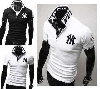 New York Yankees embroidered avant garde Slim Mens Sleeves T Shirts