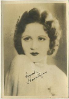 sharon lynn vintage 1920s 5x7 movie star fan photo one