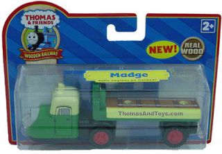 MADGE   Thomas and Friends The Wooden Flatbed Train Engine F NIB   USA 
